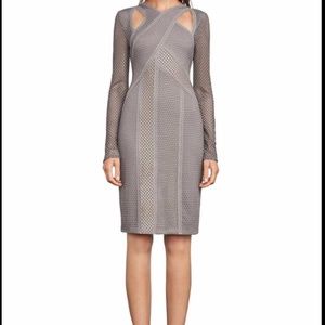 BCBG Max Azria Jaylynn Mesh Patchwork Dress